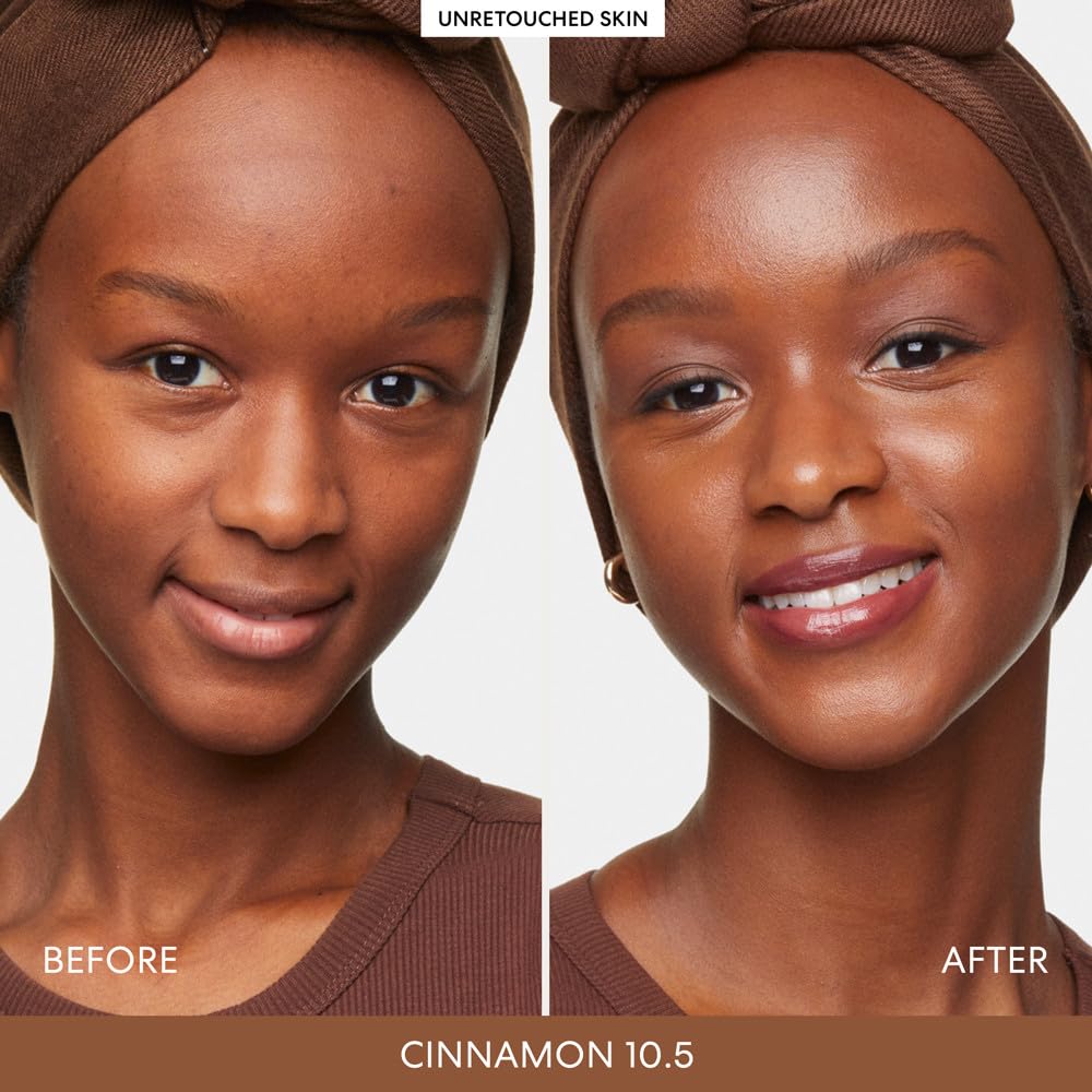 bareMinerals 3-Piece Clean Beauty Gift Set, Includes 3 Full-Sizes, Tinted Moisturizer Mineral SPF 30 + Hyaluronic Acid, Under-Eye Brightener + Concealer, Dewy Lip Gloss-Balm Set, Makeup Trio