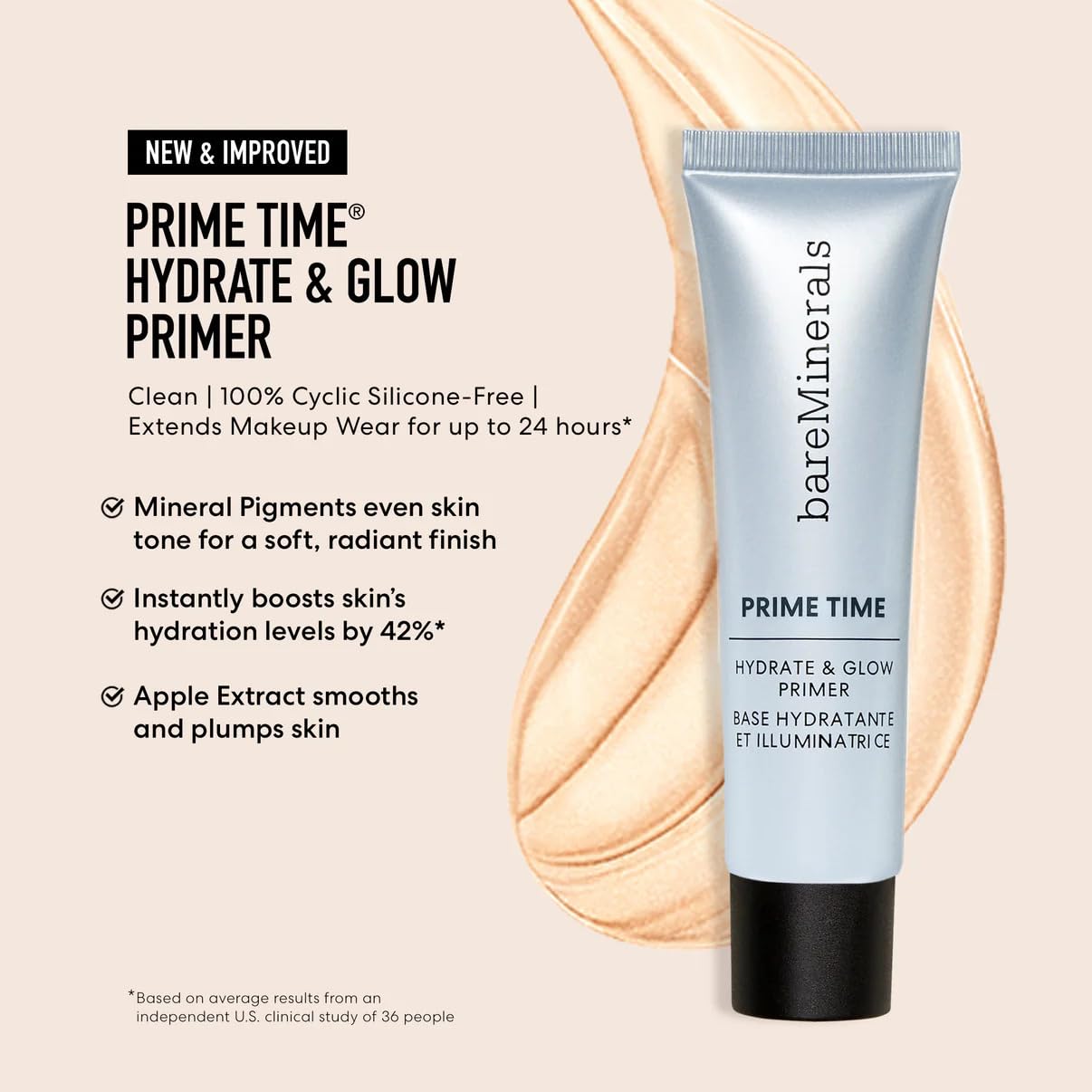 bareMinerals Original Pore Minimizing Gel Face Primer, Extends Makeup Wear, Minimizes the Look of Pores, Blurs Imperfections, Oil Control, Cruelty-Free