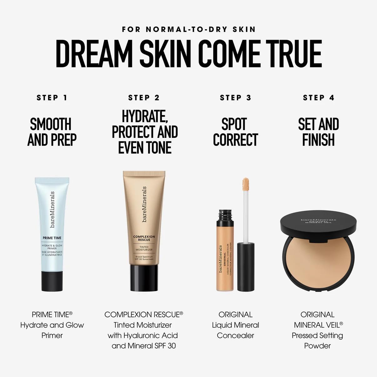 bareMinerals Original Pore Minimizing Gel Face Primer, Extends Makeup Wear, Minimizes the Look of Pores, Blurs Imperfections, Oil Control, Cruelty-Free