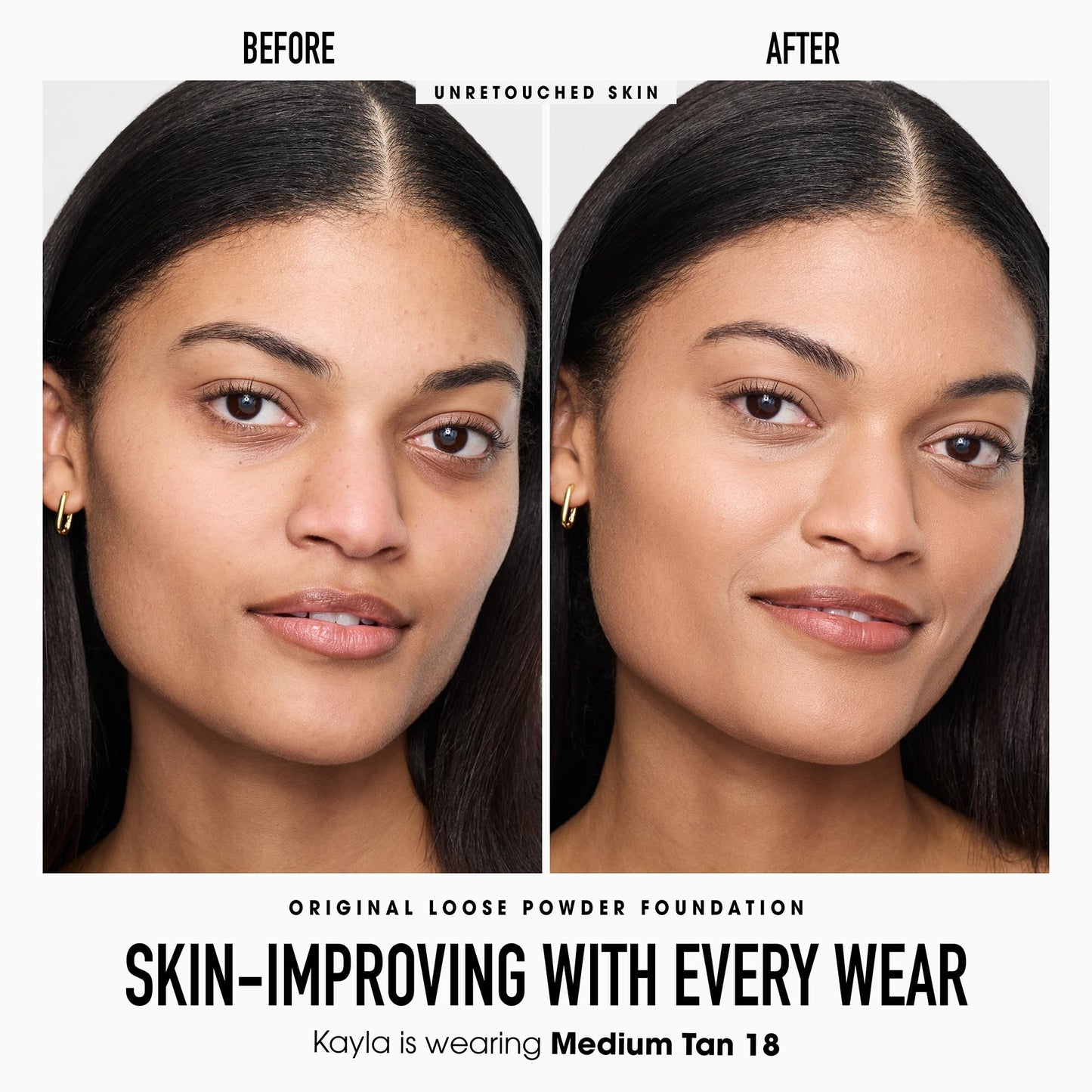bareMinerals Original Get Started Kit, 3-Piece Makeup Set Includes Full-Sized Original Loose Mineral Foundation SPF 15, Travel-Sized Beautiful Finish Brush & Original Mineral Veil Setting Powder