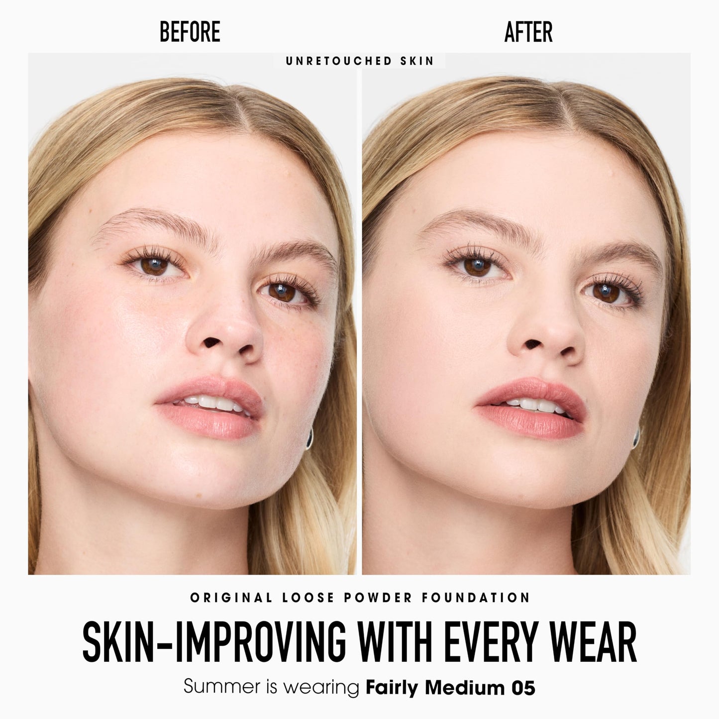 bareMinerals Original Get Started Kit, 3-Piece Makeup Set Includes Full-Sized Original Loose Mineral Foundation SPF 15, Travel-Sized Beautiful Finish Brush & Original Mineral Veil Setting Powder