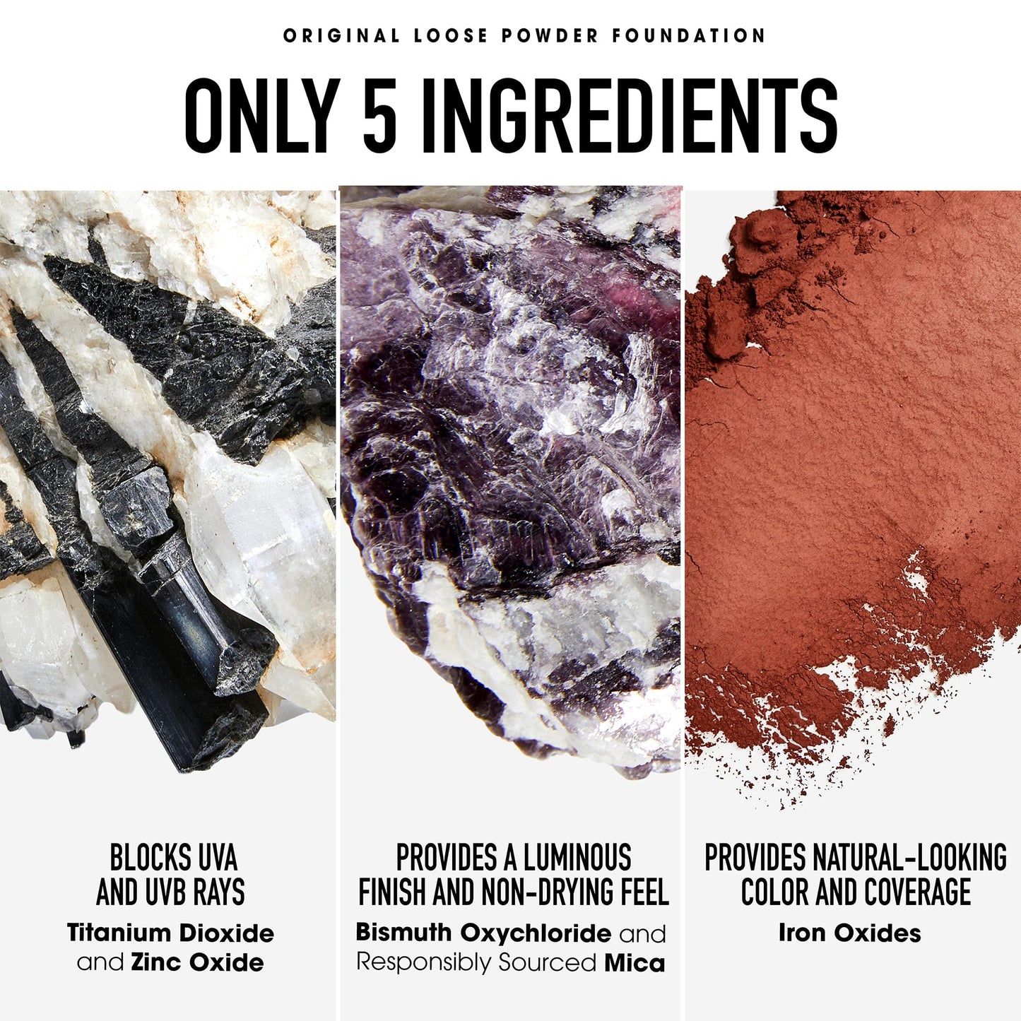 bareMinerals Original Get Started Kit, 3-Piece Makeup Set Includes Full-Sized Original Loose Mineral Foundation SPF 15, Travel-Sized Beautiful Finish Brush & Original Mineral Veil Setting Powder